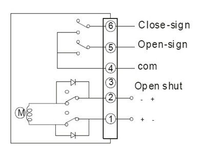 直流DC24VDC12V電動蝶閥接線圖、電動球閥接線圖